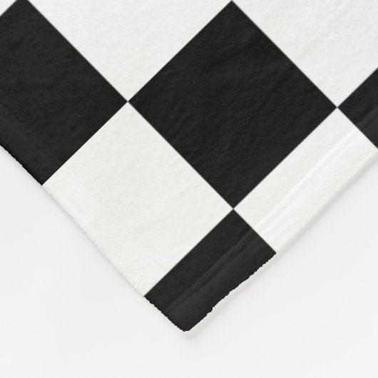 Benutzerdefiniertes Cooles Schwarz-Weiß-Markierung Fleecedecke (Ecke)