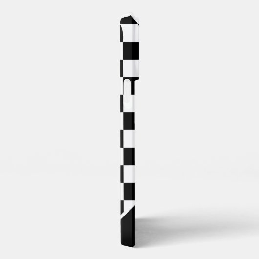 Benutzerdefiniertes Cooles Schwarz-Weiß-Markierung iPhone Hülle (Rechte Seite)