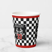 Benutzerdefiniertes Cooles Schwarz-Weiß-Markierung Pappbecher (Vorderseite)