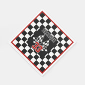 Benutzerdefiniertes Cooles Schwarz-Weiß-Markierung Serviette (Ecke)