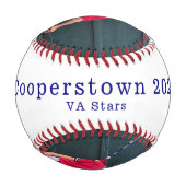 Benutzerdefiniertes Cooperstown-Baseball-Teamfoto- Baseball (Rückseite)