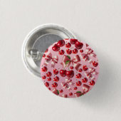 Benutzerdefiniertes Coquette Herz Kirsch-Schleifen Button (Vorne & Hinten)
