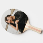 Benutzerdefiniertes Couple Foto Keepake Tischtennis Schläger (Seitenansicht)