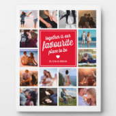 Benutzerdefiniertes Couple-Geschenk | FotoCollage Fotoplatte (Vorderseite)