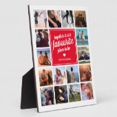 Benutzerdefiniertes Couple-Geschenk | FotoCollage Fotoplatte (Seite)