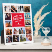 Benutzerdefiniertes Couple-Geschenk | FotoCollage Fotoplatte (Seite)