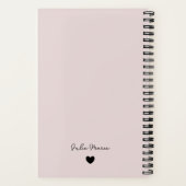 Benutzerdefiniertes Cover Travel Journal | Moderne Notizblock (Rückseite)