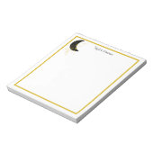 Benutzerdefiniertes Crescent Moon Floral Notepad Notizblock (Rotiert)