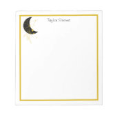 Benutzerdefiniertes Crescent Moon Floral Notepad Notizblock (Vorderseite)