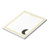 Benutzerdefiniertes Crescent Moon Floral Notepad Notizblock (Rotiert)