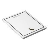 Benutzerdefiniertes Crescent Moon Floral Notepad Notizblock (angewinkelt)