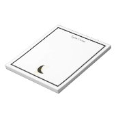 Benutzerdefiniertes Crescent Moon Floral Notepad Notizblock (Rotiert)