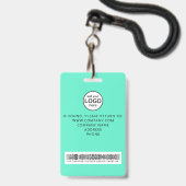 Benutzerdefiniertes Crew-Mitglied Barcode-Event Gr Ausweis (Rückseite mit Lanyard)