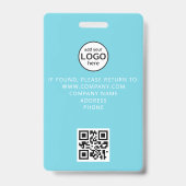 Benutzerdefiniertes Crew-Mitglied QR-Code-Event Bl Ausweis (Rückseite)