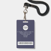 Benutzerdefiniertes Crew-Mitglieds-Barcode-Event B Ausweis (Rückseite mit Lanyard)