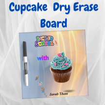 Benutzerdefiniertes Cupcake Dry Erase Board