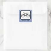 Benutzerdefiniertes Cyclin-Logo Quadratischer Aufkleber (Tasche)
