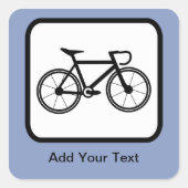 Benutzerdefiniertes Cyclin-Logo Quadratischer Aufkleber (Vorderseite)