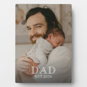 Benutzerdefiniertes Dad Established Foto Fotoplatte (Vorderseite)