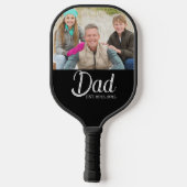 Benutzerdefiniertes Dad Established Foto Pickleball Schläger (Rückseite)