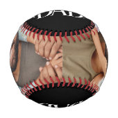 Benutzerdefiniertes Dad-Foto Baseball (Rückseite)