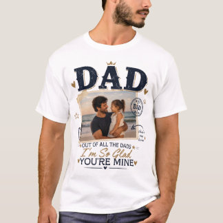 Benutzerdefiniertes Dad-Foto-T-Shirt T-Shirt
