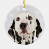 Benutzerdefiniertes Dalmatiner-Dog-Foto Keramik Ornament (Hinten)