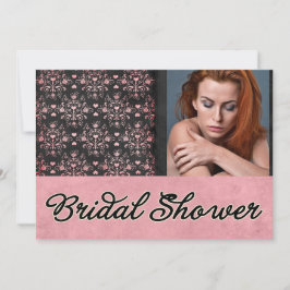 Benutzerdefiniertes Damask-Brautparty laden Einladung