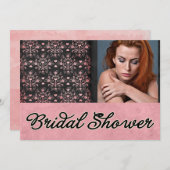 Benutzerdefiniertes Damask-Brautparty laden Einladung (Vorne/Hinten)