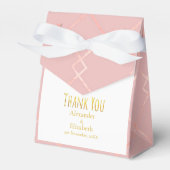 Benutzerdefiniertes Dankeschön Elegantes geometris Geschenkschachtel (Vorderseite)