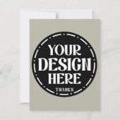 Benutzerdefiniertes Dankeschön-Geschenk-Design für Dankeskarte (Vorderseite)