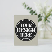 Benutzerdefiniertes Dankeschön-Geschenk-Design für Dankeskarte (Stehend Vorderseite)