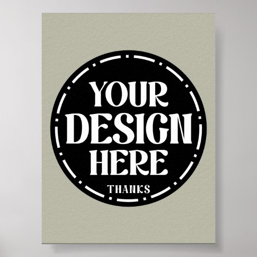 Benutzerdefiniertes Dankeschön-Geschenk-Design für Poster (Vorne)