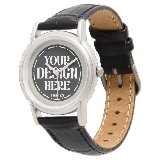 Benutzerdefiniertes Dankeschön-Geschenkdesign für  Armbanduhr (Schrägansicht)