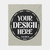 Benutzerdefiniertes Dankeschön-Geschenkdesign für Fleecedecke (Vorderseite)