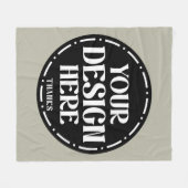 Benutzerdefiniertes Dankeschön-Geschenkdesign für Fleecedecke (Vorderseite (Horizontal))