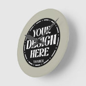 Benutzerdefiniertes Dankeschön-Geschenkdesign für Runde Wanduhr (Winkel)