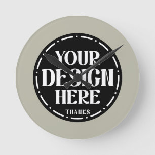 Benutzerdefiniertes Dankeschön-Geschenkdesign für Runde Wanduhr