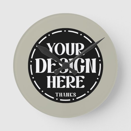 Benutzerdefiniertes Dankeschön-Geschenkdesign für Runde Wanduhr (Vorderseite)