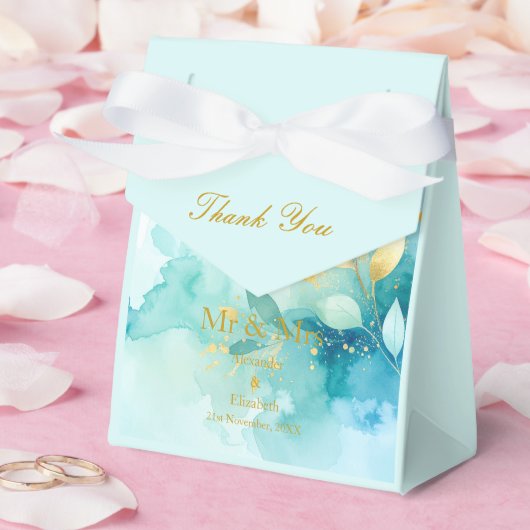 Benutzerdefiniertes Dankeschön-Goldschrift-Mr-&-Mr Geschenkschachtel (Hochzeit)