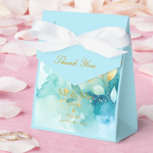 Benutzerdefiniertes Dankeschön-Goldschrift-Mr-&-Mr Geschenkschachtel (Hochzeit)