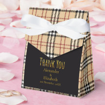 Benutzerdefiniertes Dankeschön schottisches Tartan