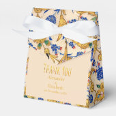 Benutzerdefiniertes Dankeschön vintage gold blaue  Geschenkschachtel (Vorderseite)