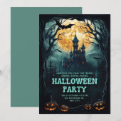 Benutzerdefiniertes Dark Fantasy-Halloween-Party Einladung (Vorne/Hinten)