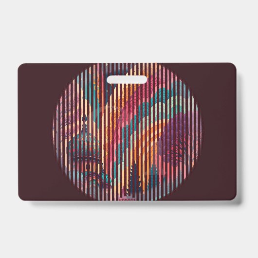 Benutzerdefiniertes Dark Fantasy Stripe Abzeichen Ausweis (Vorderseite)