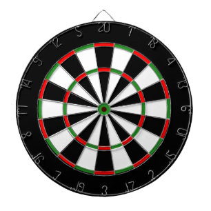 Benutzerdefiniertes Dartboard - Klassisch SCHWARZ  Dartscheibe