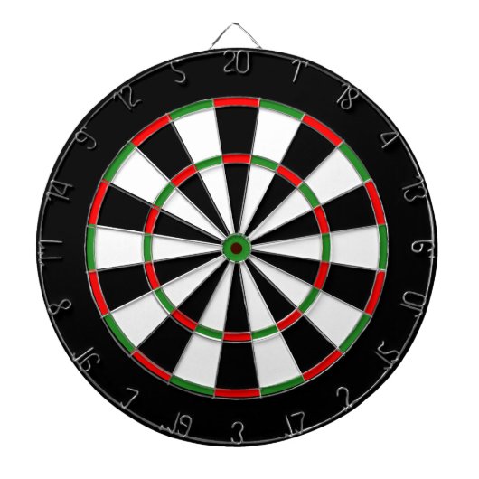 Benutzerdefiniertes Dartboard - Klassisch SCHWARZ Dartscheibe (vorne)