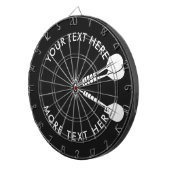 Benutzerdefiniertes Dartboard mit Dartpfeilen im B Dartscheibe (Vorderseite rechts)
