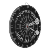 Benutzerdefiniertes Dartboard mit Dartpfeilen im B Dartscheibe (Vorderseite Links)