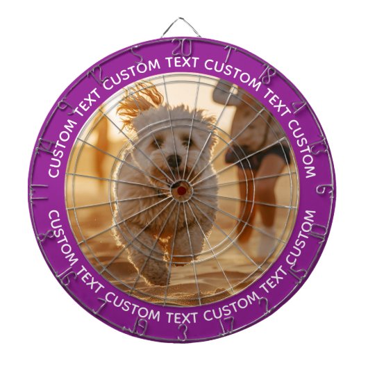 Benutzerdefiniertes Dartboard mit Foto & Text - LI Dartscheibe (vorne)
